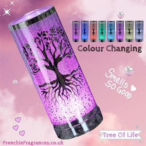 Silver Tree Of Life LED Oil Diffuser